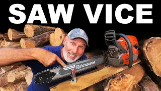 AWESOME NEW CHAINSAW SHARPENING TOOL - BAR VICE