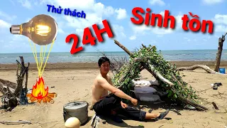 Thử Thách 24H Sinh Tồn Ngoài Biển Chỉ Với Một Con Dao - Kỹ Năng Sinh Tồn - Vũ Trụ Vlogs