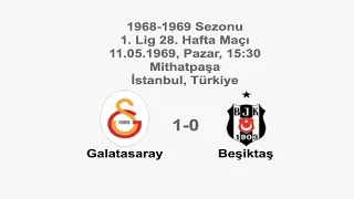 Galatasaray 1-0 Beşiktaş 11.05.1969 - 1968-1969 Turkish 1st League Matchday 28