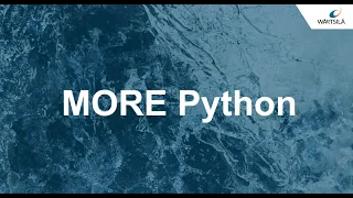 Meetup MORE Python 24/04/2020