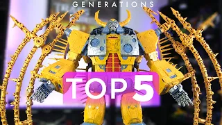 Ranking MY TOP 5 FAVORITE TRANSFORMERS Figures! (Generations Edition)