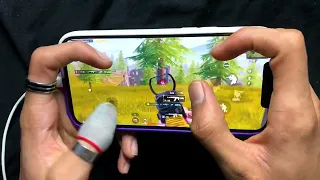 Fast HANDCAM 4 Finger + Gyroscope 💛 | iPhone 12 Pro PUBG Mobile