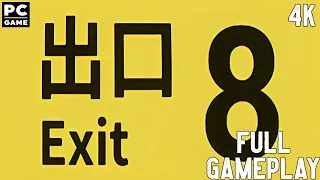 The Exit 8 Full Gameplay Walkthrough 4K PC Game No Commentary