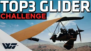 GLIDER ENDGAME CHALLENGE - Must be flying until the TOP3 - PUBG