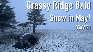 Grassy Ridge Bald Campout -- WITH SNOW (May 2021)