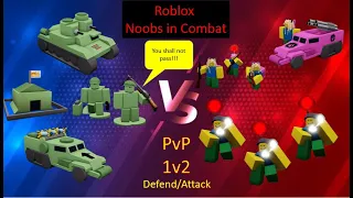 Playing 1v2 experimental (Roblox-Noobs in Combat-PvP)