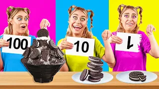 DESAFIO DAS 100 CAMADAS DE COMIDA || Comida Gigante vs Comida Pequena Por 24 Horas por GOTCHA!