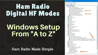 Windows & Rig Setup For Ham Radio Digital Modes