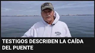 “Sonó como un disparo”: los residentes de Baltimore cuentan cómo fue la caída del puente