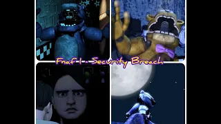 All clips of "Pov: it's 6 am" from Fnaf 1 to Security Breach (By @K-O-SFM) #fnaf #vaportrynottolaugh