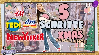 5 SCHRITTE Shopping CHALLENGE im DM, NanuNana, H&M, New Yorker 🎅🏻 Weihnachts Edition ❄💜 Alles Ava