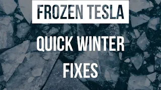 Quick winter fixes for frozen tesla doors and chargeport