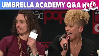 Umbrella Academy's Robert Sheehan & Emmy Raver-Lampman Answer Fan Questions