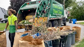 Garbage Truck On A One Stop Pack Out