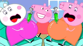 Why is Mummy Pig's Belly So Big? What, Mummy Pig's Pregnant!? | Peppa Pig Funny Animation