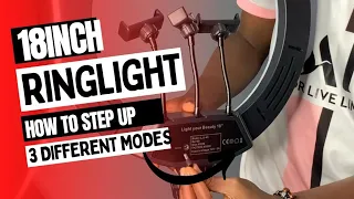 How to set up an 18 inch Ring light