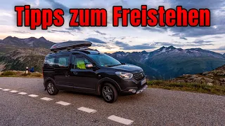 Freistehen / Wildcampen mit dem Camper Van 🚐 - Meine Tipps für Stellplätze 🏞️