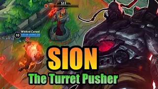 Sion vs all enemies turret | The fastest pushing strategy🔥LoL Wild Rift