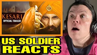 Reaction Kesari Trailer (US Soldier Reacts to Modern Day 300 Battle)