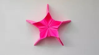Объемная звезда из бумаги своими руками. Поделки оригами для детей