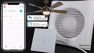 ⚡ SMART Wi Fi Регулятор скорости вентилятора + включения света ⚡ Поддержка Alexa и Google Home!