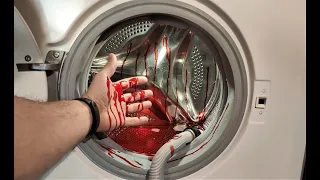 Experiment - 10 liters of Blood -  in my Washing Machine