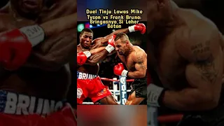 Duel Tinju Lawas Mike Tyson vs Frank Bruno: Bringasnya Si Leher Beton