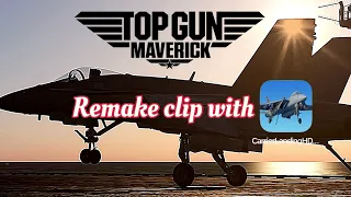 Top Gun Maverick first scence remake with carrier landing hd
