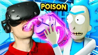 Rick Forces Me To DRINK HIS SECRET POISON (Rick and Morty: Virtual Rick-ality Gameplay)