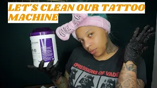 HOW I CLEAN MY TATTOO EQUIPMENT (I FORGOT TO MENTION, CHANGE YOUR GLOVES OFTEN)