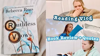 Ruthless Vows Reading Vlog // book review + best quotes