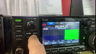 ICOM IC 7300 NB NR Demonstration