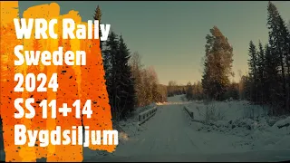 WRC Rally Sweden 2024 - Special Stages 11+14 - Bygdsiljum