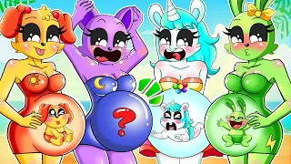 OMG!! CATNAP is FAKE PREGNANT?! BREWING CUTE BABY - SMILING CRITTERS & Poppy Playtime 3 Animation