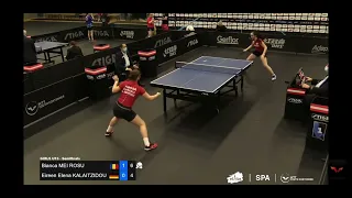 WTT Youth Spa 2022, U15 Semifinala   Bianca Mei-Roșu vs Eireen Elena Kalaitzidou