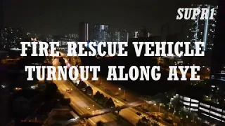 Fire Rescue Vehicle Turnout Along AYE, Singapore