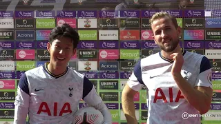 "It's an honour to play with this amazing guy!" Son and Kane react to record breaking day vs Saints