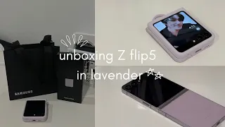 samsung galaxy z flip 5 unboxing | set up & accessories