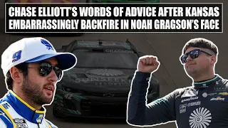 Chase Elliott's Words of Advice After Kansas Embarrassingly Backfire in Noah Gragson's Face