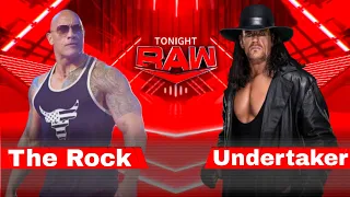 wwe 2k23 Match RAW The Rock VS Undertaker
