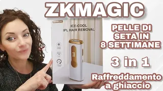 EPILATORE A LUCE PULSATA CON TECNOLOGIA DI RAFFREDDAMENTO 3 IN 1 ZKMAGIC