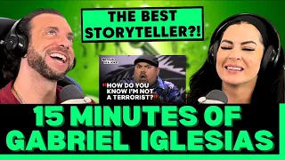 HE'S SO ENTERTAINING! First time reaction to 15 Minutes Of Pure Gabriel "Fluffy" Iglesias Stand-Up!