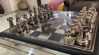 Unboxing a $1390 chess set | unique chess set | unboxing chess set | big size chess board