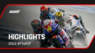 Moto2™ Race Highlights 🏍️💨 | 2022 #ThaiGP 🇹🇭