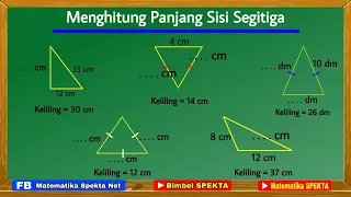 Cara Mencari Panjang Sisi Segitiga,  Jika Diketahui Keliling dan Sisi yang Lain