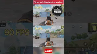 60fps vs 90fps bgmi on ipad pro m1 | godspsycho