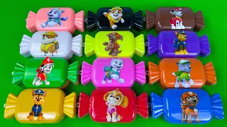 Looking For Paw Patrol  With Slime Coloring Candies: Ryder, Chase, Marshall,...Satisfying ASMR Video