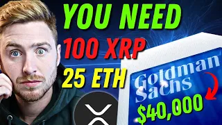 WHY YOU NEED 100 XRP Ripple, 25 Ethereum or 1 Bitcoin