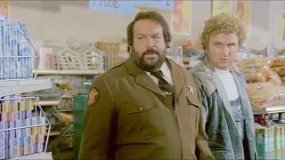 Bud Spencer 🎬 Sceriffo ⭐ Botte al Supermercato 😄😄😄