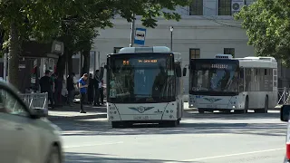Работа общественного транспорта